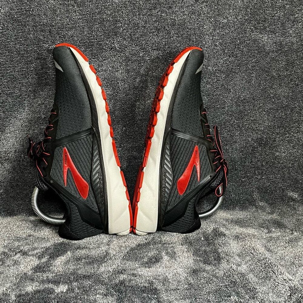 Brooks Adrenaline Running Shoes Women’s Size 8 (41 EU) Black Red Athletic Sneake - Picture 6 of 8